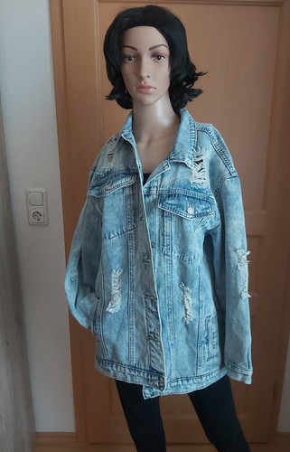 Lässige damen jeansjacke - lässige, mit