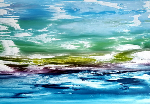 Abstrakte malerei landschaft - abstrakte,