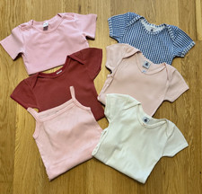 PETIT BATEAU, Baby Club, Topomini, Sechs Bodys, Kurzarm, Gr. 80-86, NP. 58,-€