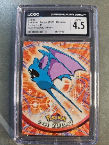 Zubat pokémon topps 1999 - topps,