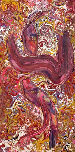 Kunstwerk acryl leinwand - acryl,
