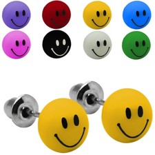 lustige Perlen Ohrstecker Ohrringe Gute Laune Fun Spaß weiß grün rot gelb blau 