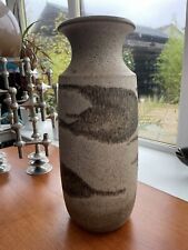 Vintage große SCHEURICH West German beige braun Fat Lava Bodenvase 239-41