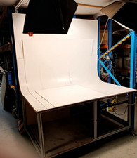 Alu Fototisch Fotoleinwand Fotowand Tisch 1,8x2,3m  Aufnahmetisch Bosch Rexroth