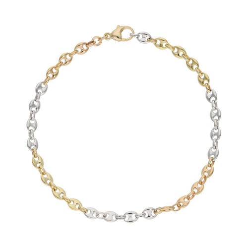 Gold armband tricolor - armband,