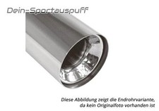 Fox Edelstahl Auspuff Endrohr zum Anschweißen Ø 100mm rund Länge 300mm Typ 11