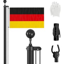 Fahnenmast 6m Aluminium Garten