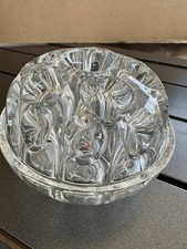 Vintage Glas Blumen Steckvase Vase REIMS France 19 Löcher Blumensteckigel Nr. 4