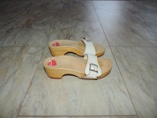 Berkemann Pantolette, Vintage Sandalen, Holzclogs - Gr. 34