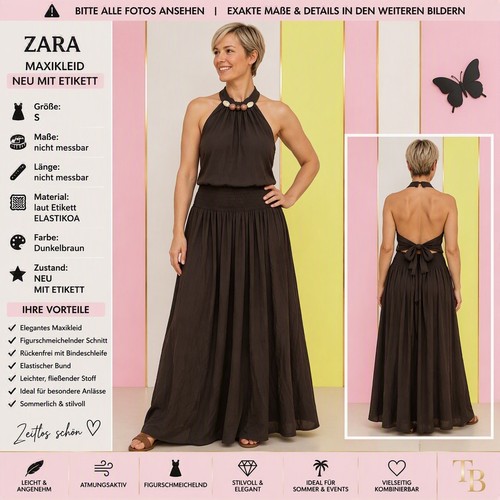 Zara damen neckholder kleid - damen, neckholder-kleid