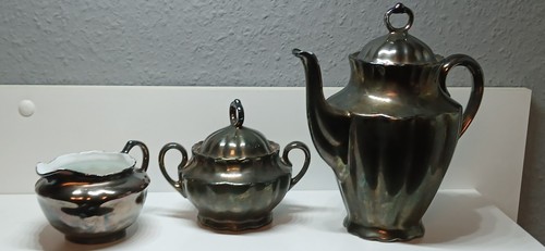 Art deco silberporzellan set - art, 3
