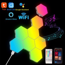 LED Wall Hexagon Lights Touch/BT/WIFI TUYA Smart Modular Light Panel Gaming Lamp