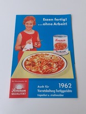 Broschüre / Werbung, Sonnen, Fertiggerichte, tropenfest u. strahlensicher, 1962