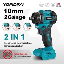 YOFIDRA® Akkuschrauber Bohrmaschine Mini Bohrer Schraubendreher Für Makita 18V