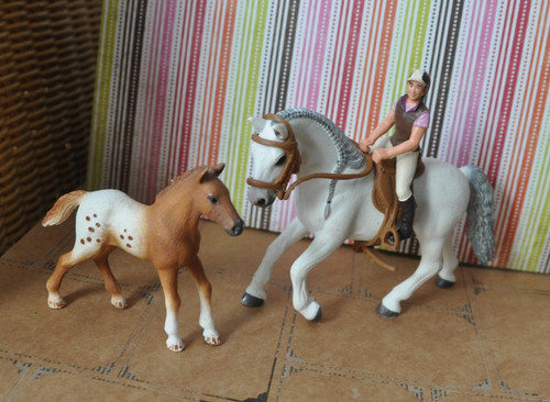 Schleich pferd mit reiter - ,pferd,