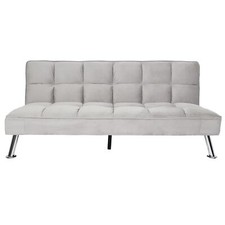 B-Ware Sofa MCW-K21, Klappsofa Couch Schlafsofa,181x107cm, Samt, grau