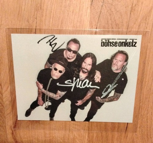 Böhse onkelz autogrammkarte - böhse,