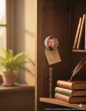 Mini-Wandmaske Sonne-Mond-Motiv Pink/Schwarz Deko Ornament Magnet #22