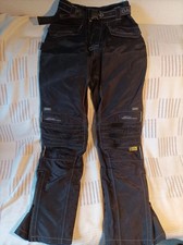 Polo Motorradhose Herren schwarz Knieprotektoren Gr. 98 (ca. M) Lang