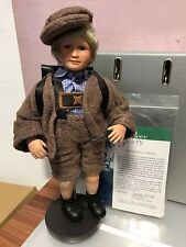 Gabriele Müller Porzellan Puppe Egon 32 cm. Top Zustand