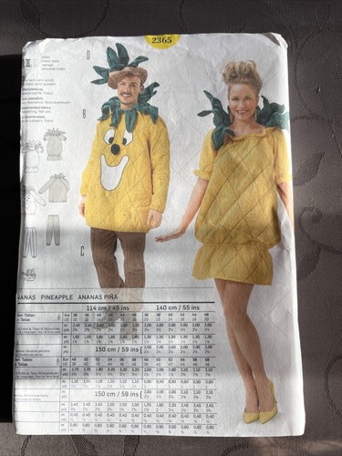 Schnittmuster ananas fasching - schnittmuster,