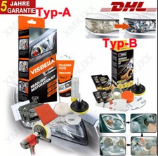 Profi Scheinwerfer Politur Set Aufbereitungsset Lampen Politur KFZ Reparatur DE