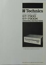 Technics - ST-7300 - ST-7300K Radio Tuner - Bedienungsanleitung - BENUTZERHANDBUCH 