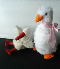 Gans und Storch. 2 Plüsch