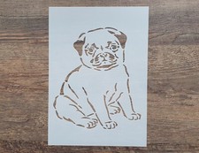 Schablonen Hund Mops