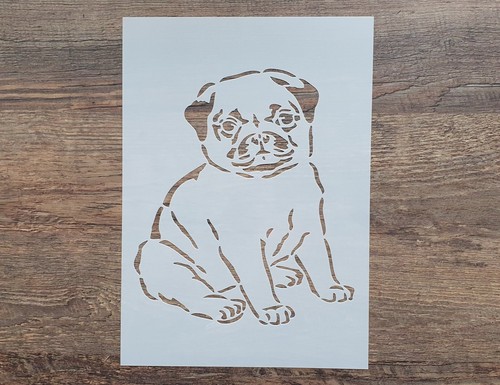 Schablonen hund mops - schablonen,