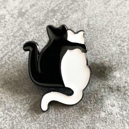 Katzen paar emaille - katzen,