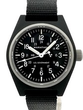Marathon schwarze Herrenuhr -