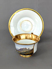 Meissen Tasse mit Ansicht von
