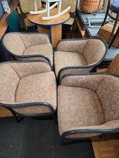 4 x THONET  Sessel gepolstert