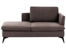 Chaiselongue Stoff braun