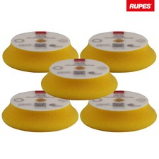 5x Rupes BigFoot DA Fine Polierschwamm Polierpad fein gelb Ø80/100mm