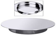 Tortenplatte aus Edelstahl