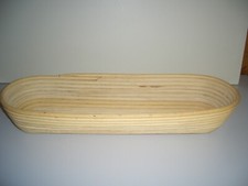 Gärkorb-Brotform 3Kg oval Peddigr deutsche Handarbeit ca.53x21cm oben H ca.9 cm 