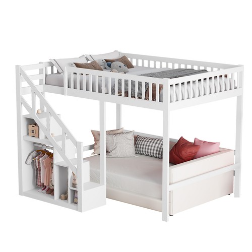 Kinderbett hochbett 90x200cm - kinderbett,