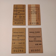 Marburger Kreisbahn Fahrkarte Edmondsche Eisenbahn Marburg Reichsmark