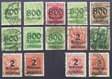 Deutsches Reich  MiNr. 301-312