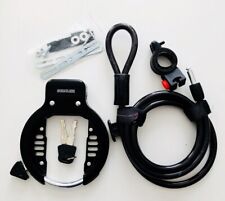 Rahmenschloss Ringschloss mit Einsteckseil Fahrrad Schloss Stahlex