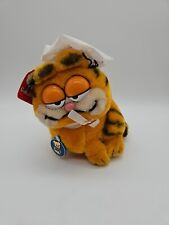 Vintage Garfield Plüschfigur – Garfield als Chefkoch mit Mütze – Sammlerstück