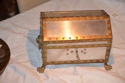 Messing alu schatulle - messing+, mit