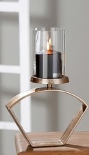 Windlicht Metall Antik-Gold Höhe: 28cm