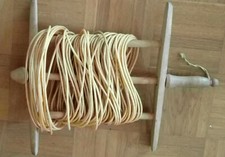 Wäscheleinenaufwickler Aufwickler für Wäscheleine Holz, mit Leine, sehr alt Deko