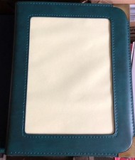 SONDERPOSTEN Speisekarten-Mappen A5 mit Logofenster Farbe Petrol SOFORT LIEFERBA