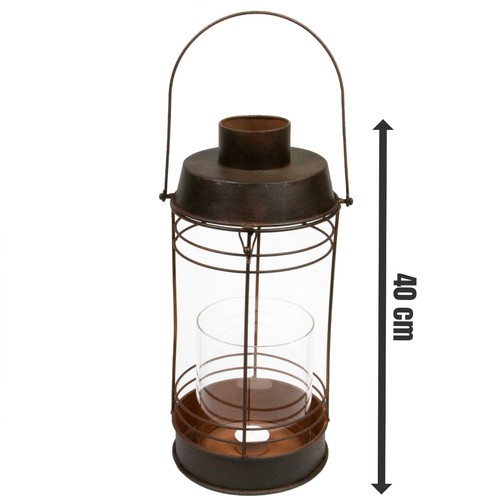 Vintage laterne rusty - rusty, metall
