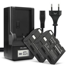 2x Akku für Konica Minolta DiMAGE A1 DiMAGE A2 Dynax 5D 1600mAh + Ladegerät