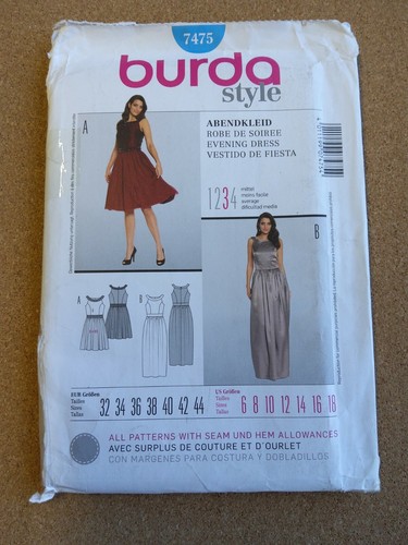 Burda style 7475 abendkleid - burda,